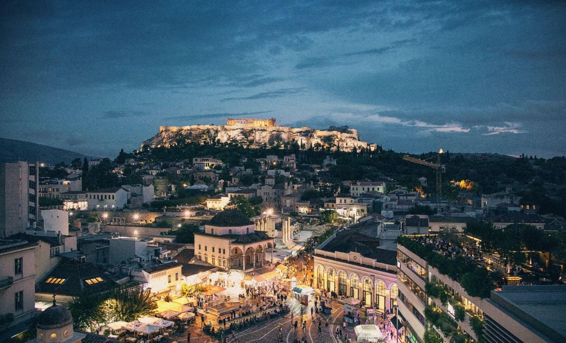This is Athens in Christmas